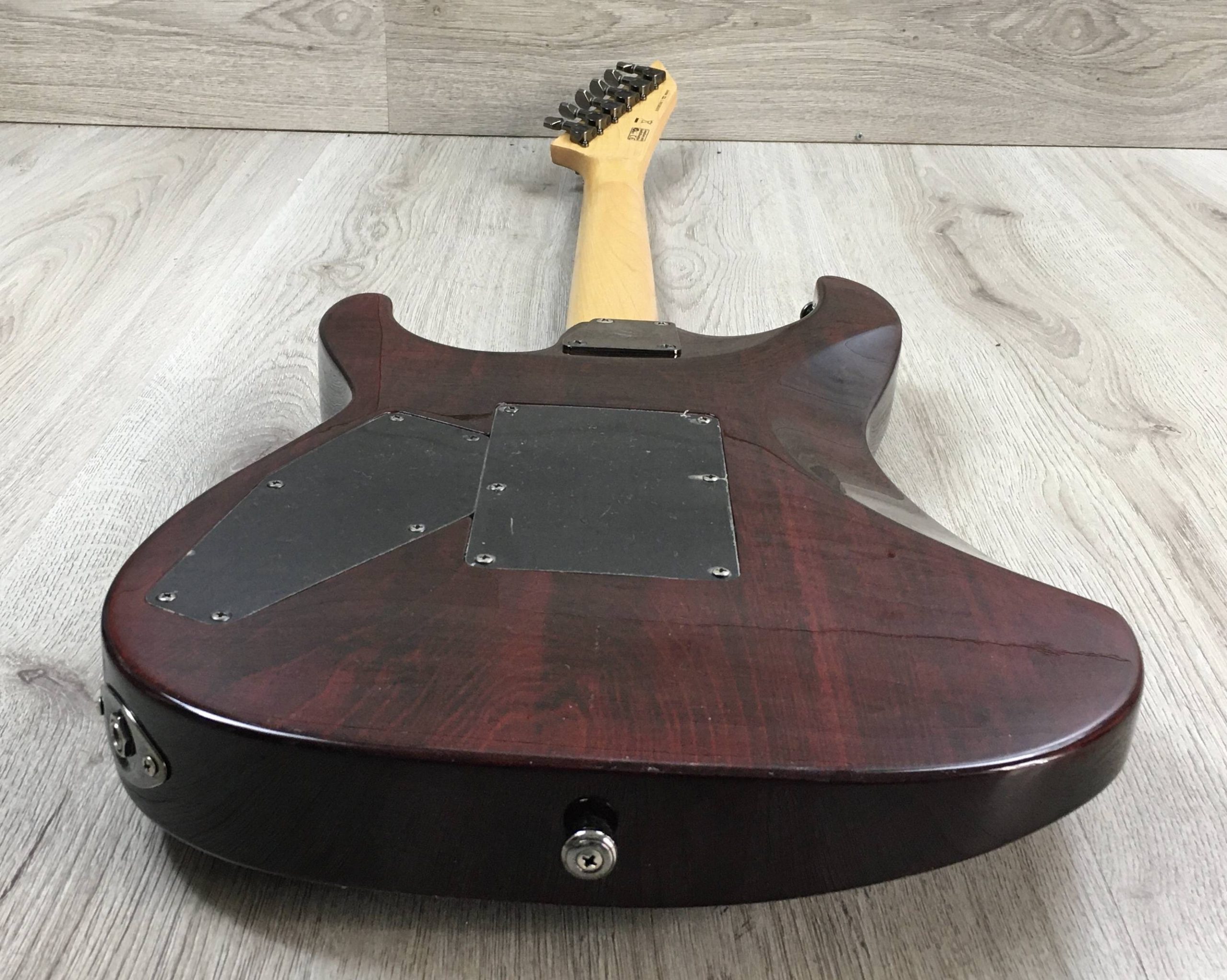 ESP LTD M-100FM See Thru Red con custodia - immagine 7