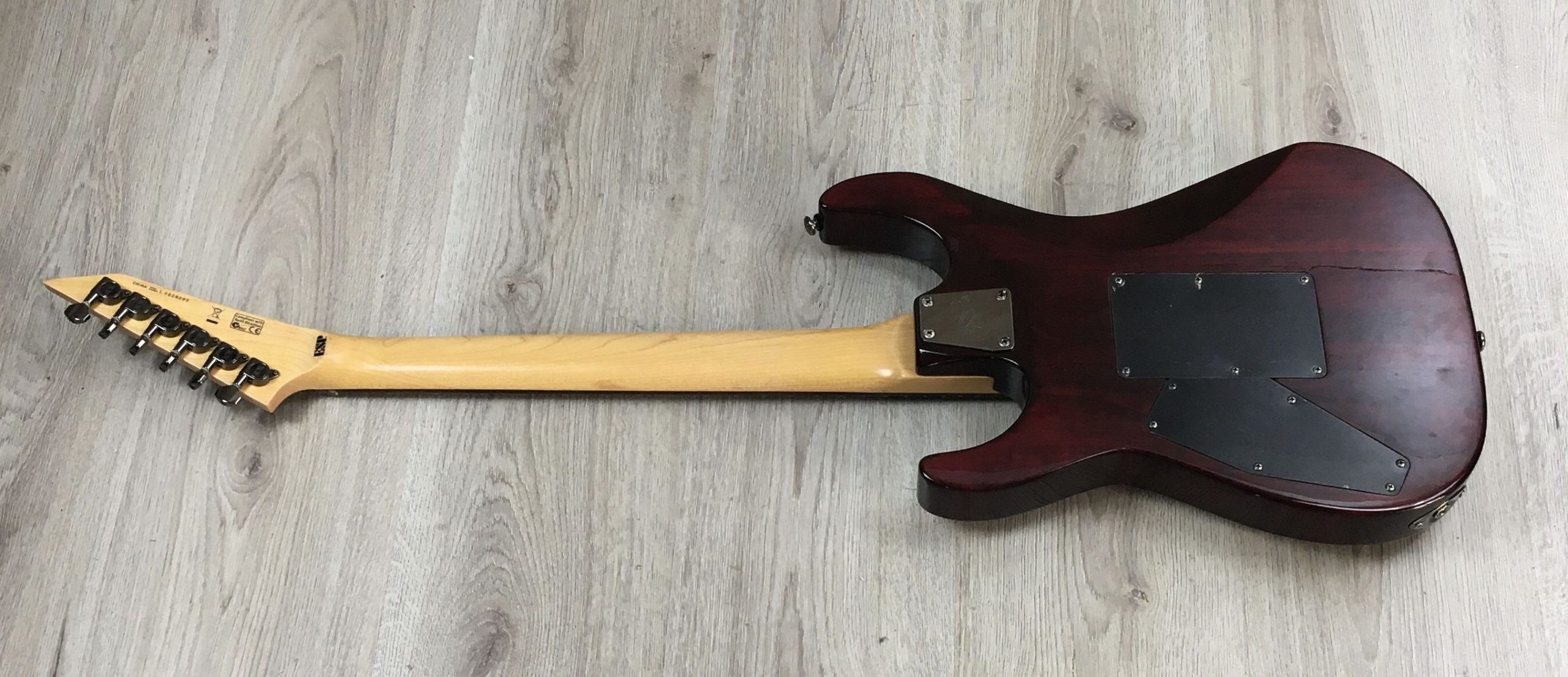 ESP LTD M-100FM See Thru Red con custodia - immagine 5