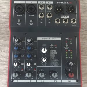 Proel MQ6FX mixer con effetti