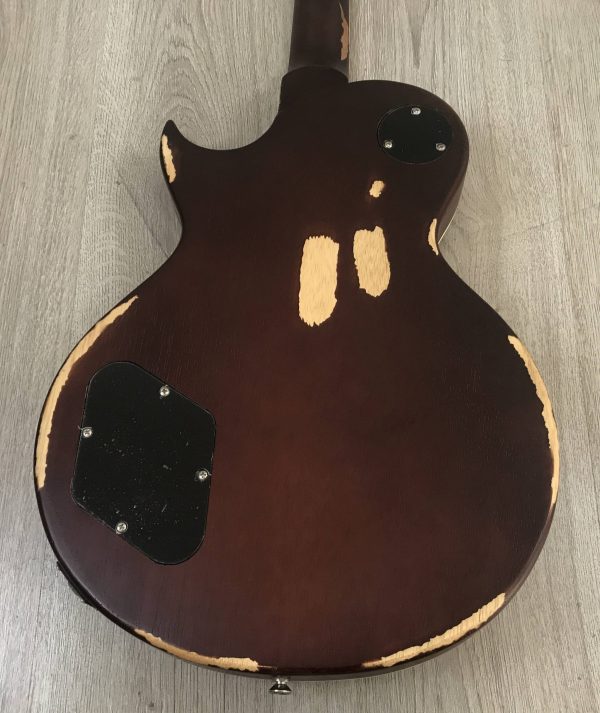 Vintage V100 Icon Distressed Tobacco Sunburst